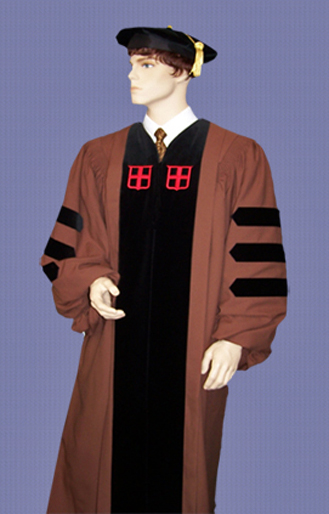 Brown University doctoral gown