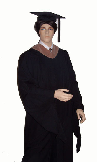 masters degree cap and gown